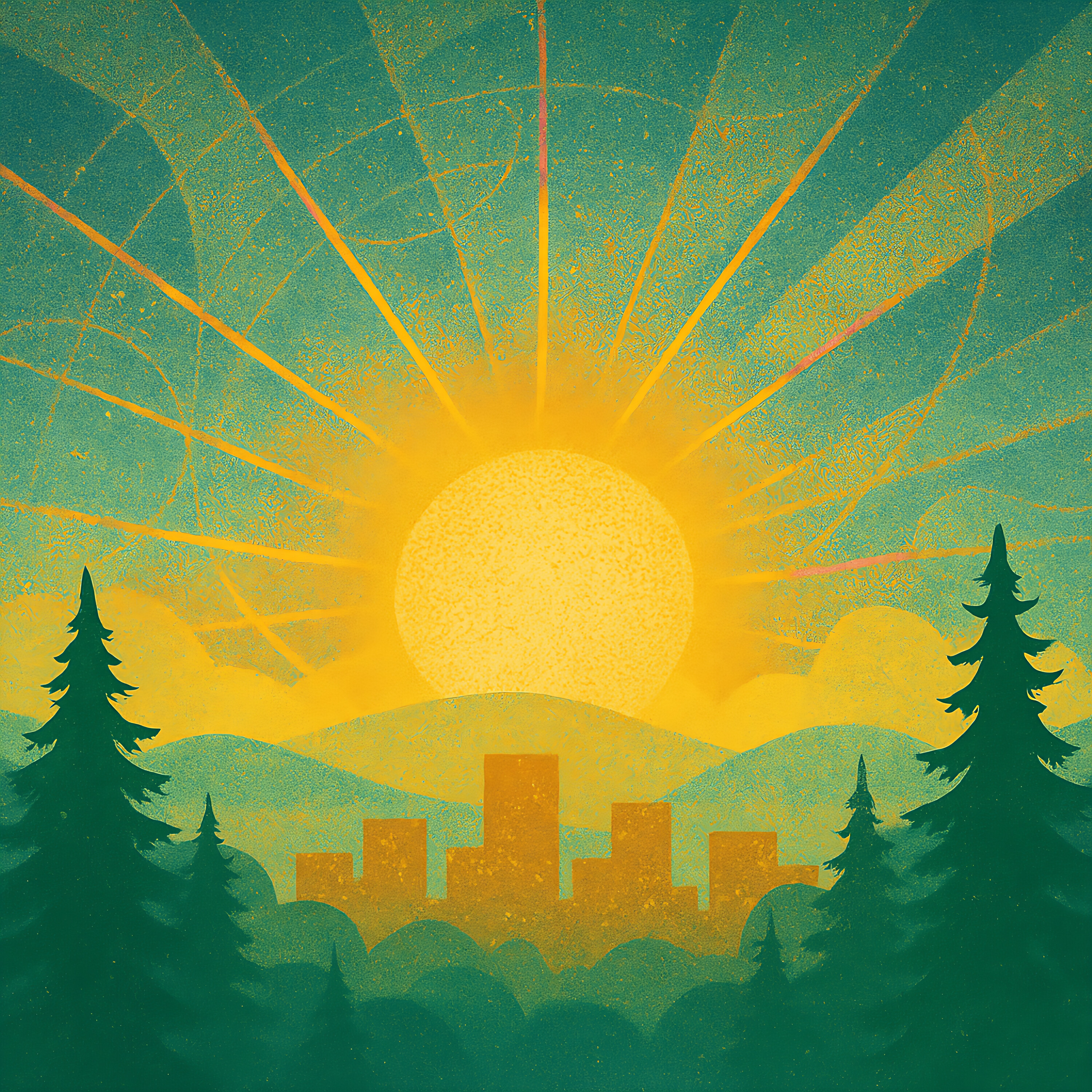 Muted city skyline at first light, signaling a new start.